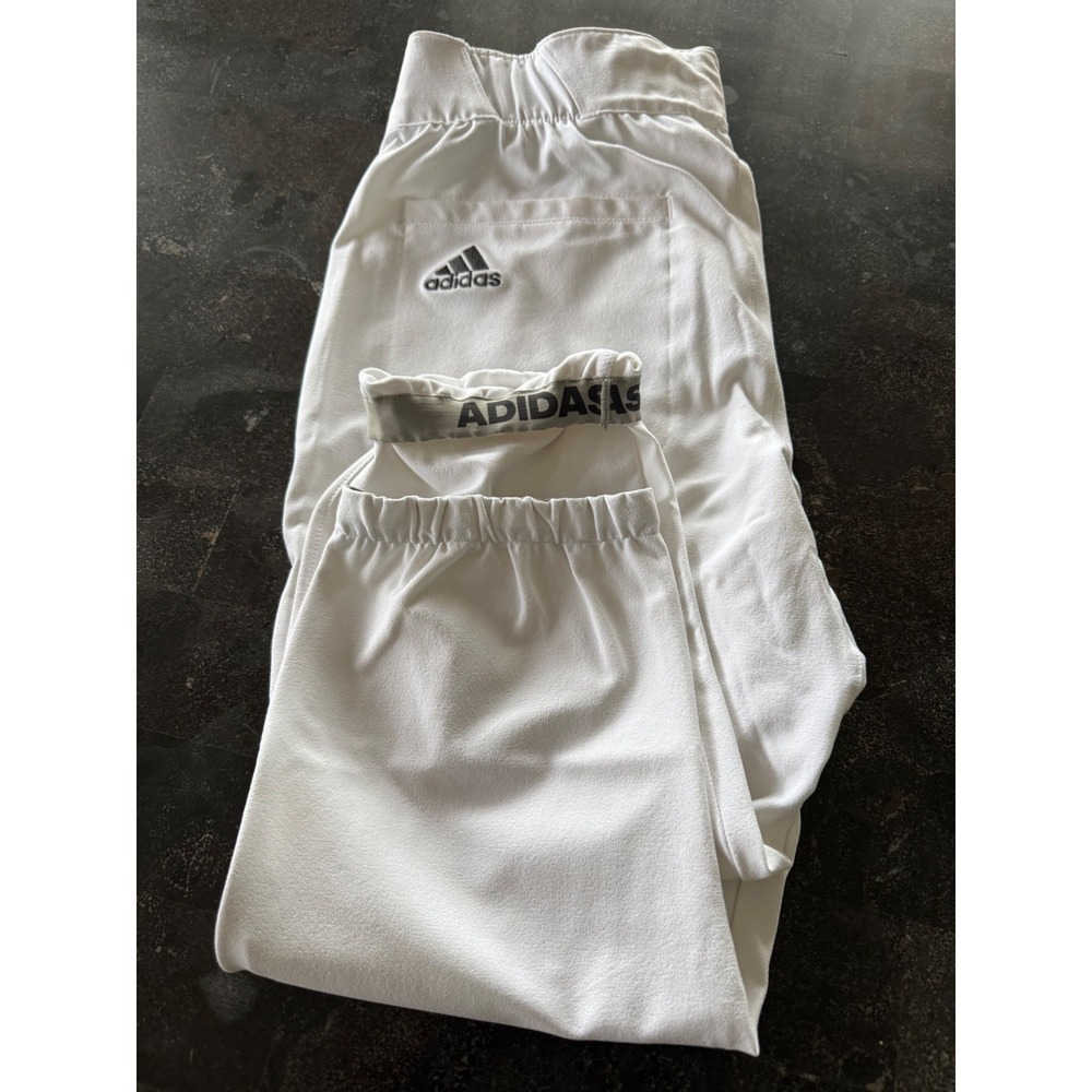 Adidas Men's M Baseball Softball Pants White‎ Icon Pro Elastic Waist Knickers